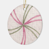 Creëer Uw eigen pepermunt kerst Keramisch Ornament (Links)