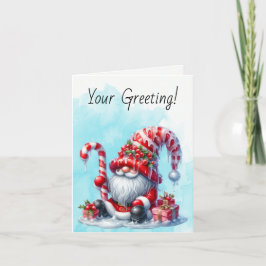 Creëer Uw eigen Pepermunt Snoep Kerst Feestdagen Kaart