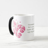 Creëer Uw eigen pepermunt vlinder kerst Magische Mok (Voorkant links)