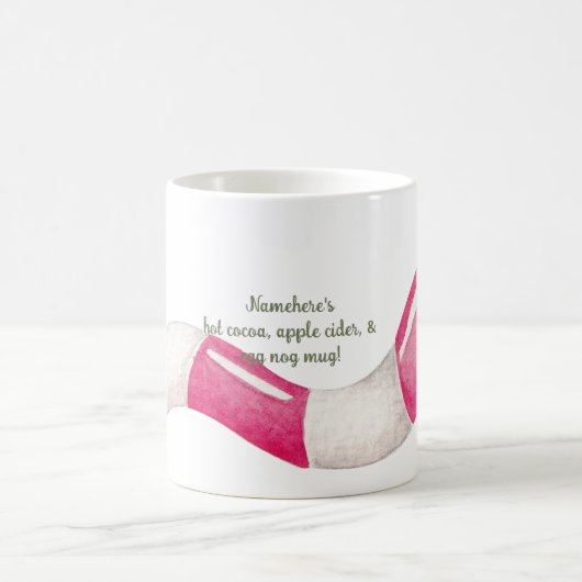 Creëer Uw eigen pepermunt worm Kerst Magische Mok (Center)