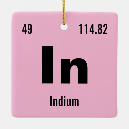 Creëer uw eigen Periodieke Lijst van de Elementen Keramisch Ornament (Achterkant)