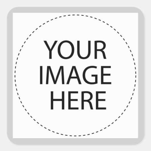 CREËER UW EIGEN - PERSONALISEER DIT VIERKANTE STICKER (Voorkant)