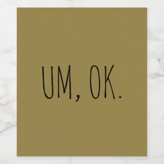 creëer uw eigen & PERSONALISEER OLIJFKLEUR Wijn Etiket (Enkel label)