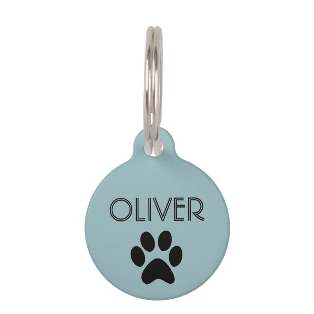 CREËER UW EIGEN PERSONALISEREN Dog Cat Gift Animal Huisdierpenning (Voorkant)