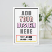 Creëer uw eigen personaliseren Teacher Afbeelding  Bedankkaart (Staand voorkant)