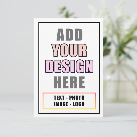 Creëer uw eigen personaliseren Teacher Afbeelding  Bedankkaart (Staand voorkant)