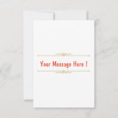 Creëer uw eigen personaliseren Teacher Afbeelding  Bedankkaart (Achterkant)