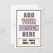 Creëer uw eigen personaliseren Teacher Afbeelding  Bedankkaart (Voorkant / Achterkant)