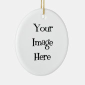 Creëer Uw eigen persoon : Ontwerp uw eigen aangepa Keramisch Ornament (Rechts)