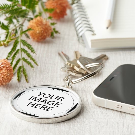 Creëer Uw eigen persoon : Ontwerp uw eigen aangepa Sleutelhanger (Zijkant)