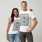 Creëer uw eigen persoonlijke 20 FOTO-COLLAGE T-shirt (Unisex)