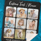 Creëer Uw eigen persoonlijke 9 Afbeelding collage Sherpa Deken