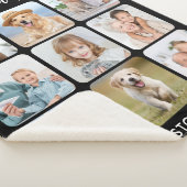 Creëer Uw eigen persoonlijke 9 Afbeelding collage Sherpa Deken (3/4)