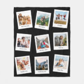 Creëer Uw eigen persoonlijke 9 Fotocollage Fleece Deken (Voorkant)