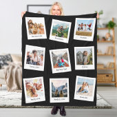 Creëer Uw eigen persoonlijke 9 Fotocollage Fleece Deken