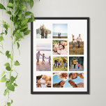 Creëer Uw eigen persoonlijke 9 Fotocollage Poster<br><div class="desc">Creëer uw eigen gepersonaliseerde foto collage poster met 9 van uw favoriete afbeeldingen.</div>