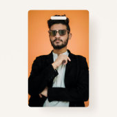 Creëer uw eigen persoonlijke aangepaste Afbeelding Badge (Achterkant)