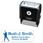 Creëer Uw eigen persoonlijke adres Baseball Zelfinktende Stempel (In situ)