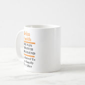 Creëer Uw eigen persoonlijke aftredingscadeau Koffiemok (Voorkant links)