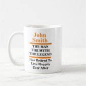 Creëer Uw eigen persoonlijke aftredingscadeau Koffiemok (Links)