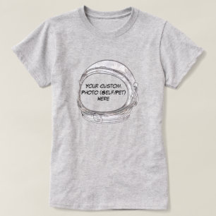 Creëer Uw eigen persoonlijke astronaut Helmet T-shirt