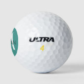 Creëer Uw eigen persoonlijke Blauwgroen Golfballen (Logo)