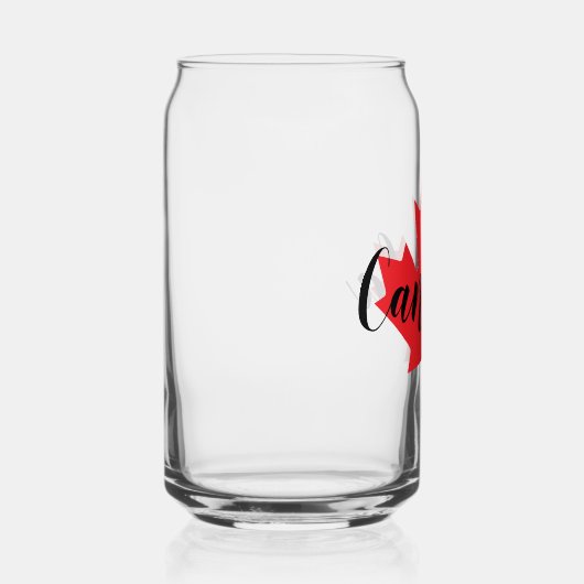 Creëer Uw eigen persoonlijke Canadese Rode Maple L Blikvorm Glas (Rechts)