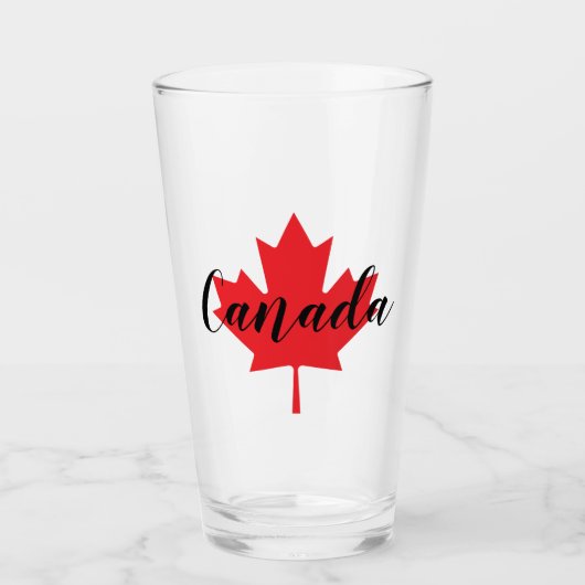 Creëer Uw eigen persoonlijke Canadese Rode Maple L Glas (Voorkant)