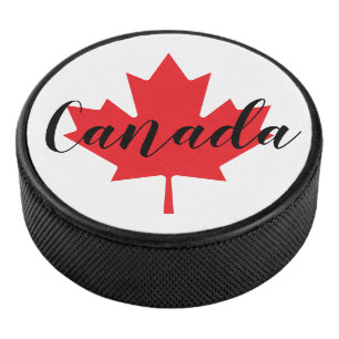 Creëer Uw eigen persoonlijke Canadese Rode Maple L Hockey Puck