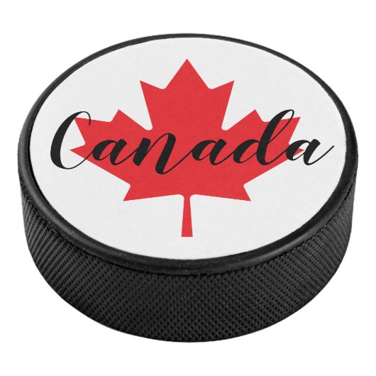 Creëer Uw eigen persoonlijke Canadese Rode Maple L Hockey Puck (3/4)