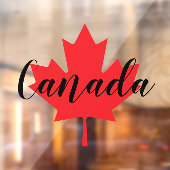 Creëer Uw eigen persoonlijke Canadese Rode Maple L Raamsticker (Vel 2)