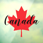Creëer Uw eigen persoonlijke Canadese Rode Maple L Raamsticker (Vel 3)