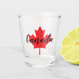 Creëer Uw eigen persoonlijke Canadese Rode Maple L Shot Glas