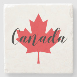 Creëer Uw eigen persoonlijke Canadese Rode Maple L Stenen Onderzetter