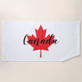 Creëer Uw eigen persoonlijke Canadese Rode Maple L Strandlaken (Voorkant)