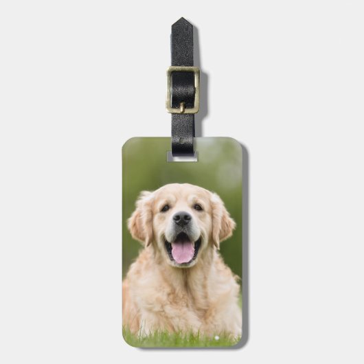 Creëer Uw eigen persoonlijke foto 2 Pet Photo Dog Bagagelabel (Voorkant verticaal)