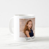 Creëer Uw eigen persoonlijke foto en tekst Koffiemok (Voorkant links)