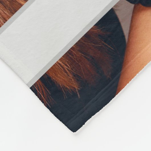 Creëer Uw eigen persoonlijke foto Fleece Deken (Hoek)