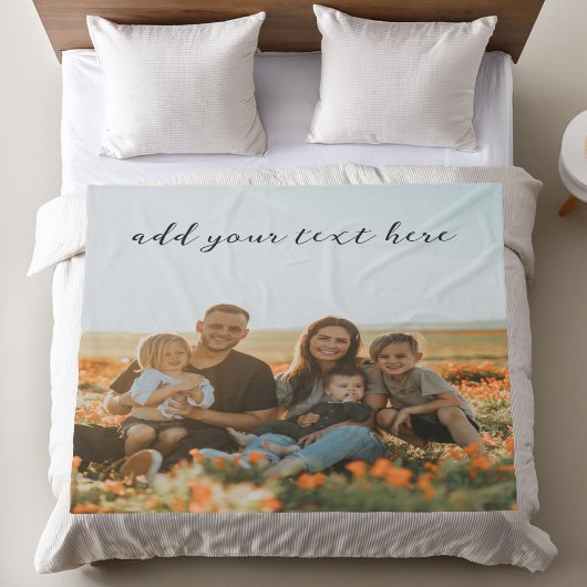Creëer Uw eigen persoonlijke foto Fleece Deken