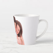 Creëer Uw eigen persoonlijke foto Latte Mok (Rechts)