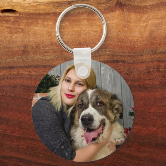 Creëer Uw eigen persoonlijke foto Sleutelhanger (Voorkant)