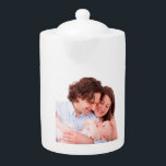 Creëer Uw eigen persoonlijke foto Theepot<br><div class="desc">Vierkante foto van je familie of kinderen op de mok. Mok met cadeau voor gevierd cadeau bij kerst,  Thanksgiving of verjaardagen</div>