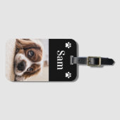 Creëer Uw eigen persoonlijke foto van een huisdier Bagagelabel (Voorkant (horizontaal))