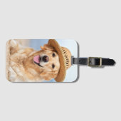 Creëer Uw eigen persoonlijke foto van een huisdier Bagagelabel (Voorkant (horizontaal))