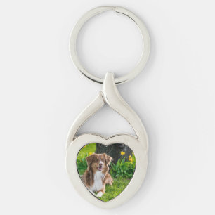 Creëer Uw eigen persoonlijke foto van het Pet Sleutelhanger