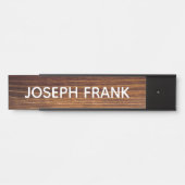 Creëer Uw eigen persoonlijke foto van Rustic Wood Deurbordje (Voorkant)