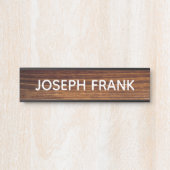 Creëer Uw eigen persoonlijke foto van Rustic Wood Deurbordje (Voorkant)