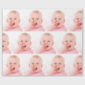 Creëer Uw eigen persoonlijke fotokerstmis Cadeaupapier (Vlak)