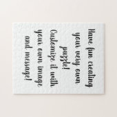 Creëer Uw eigen persoonlijke Gepersonaliseerd Legpuzzel (Horizontaal)