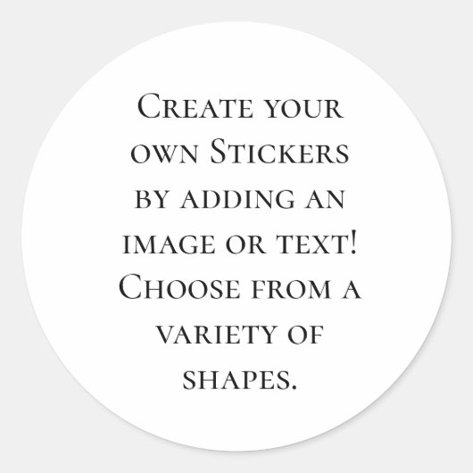 Creëer Uw eigen persoonlijke Gepersonaliseerd Ronde Sticker (Voorkant)
